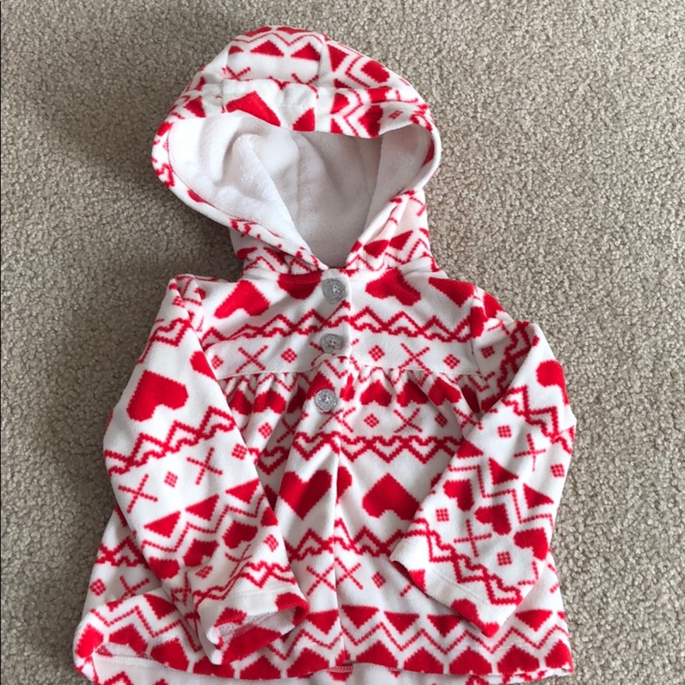 18M Toddler Girl Holiday Fleece Jacket